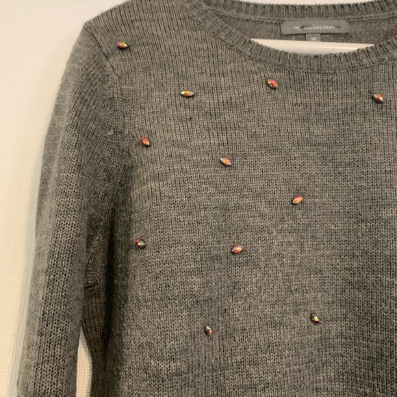 Grey embellished sweater - Picture 2 of 4